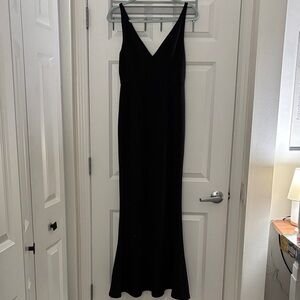 Lulu's Classic Black Maxi Dress